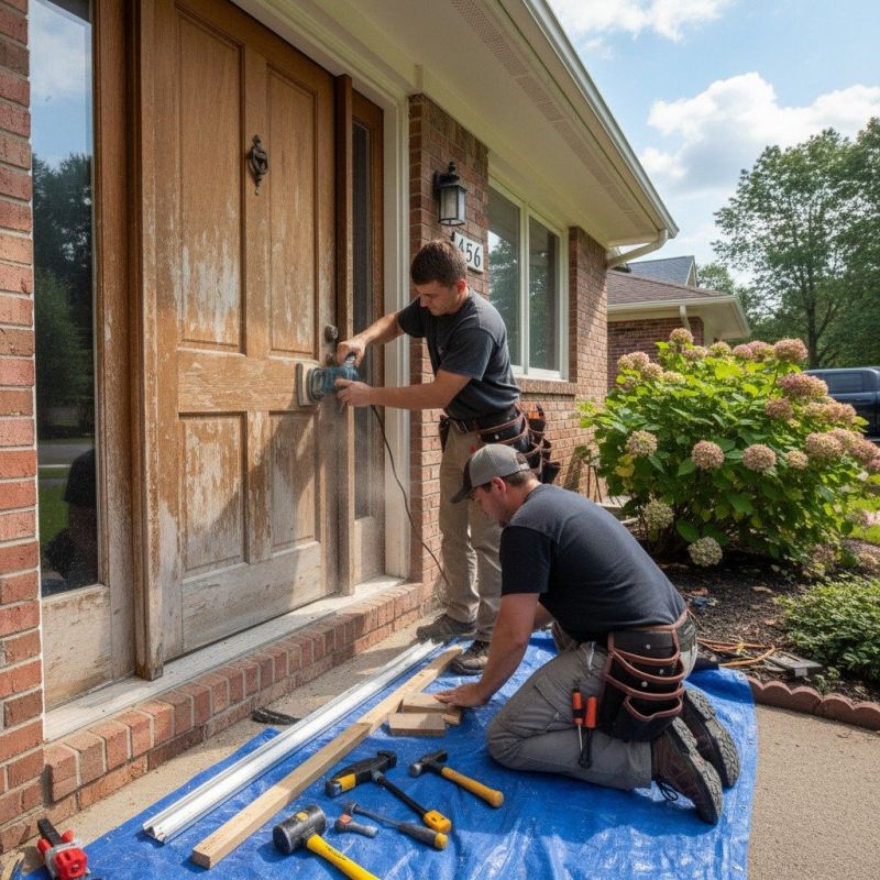 Wood Door Repair in Conroe, TX